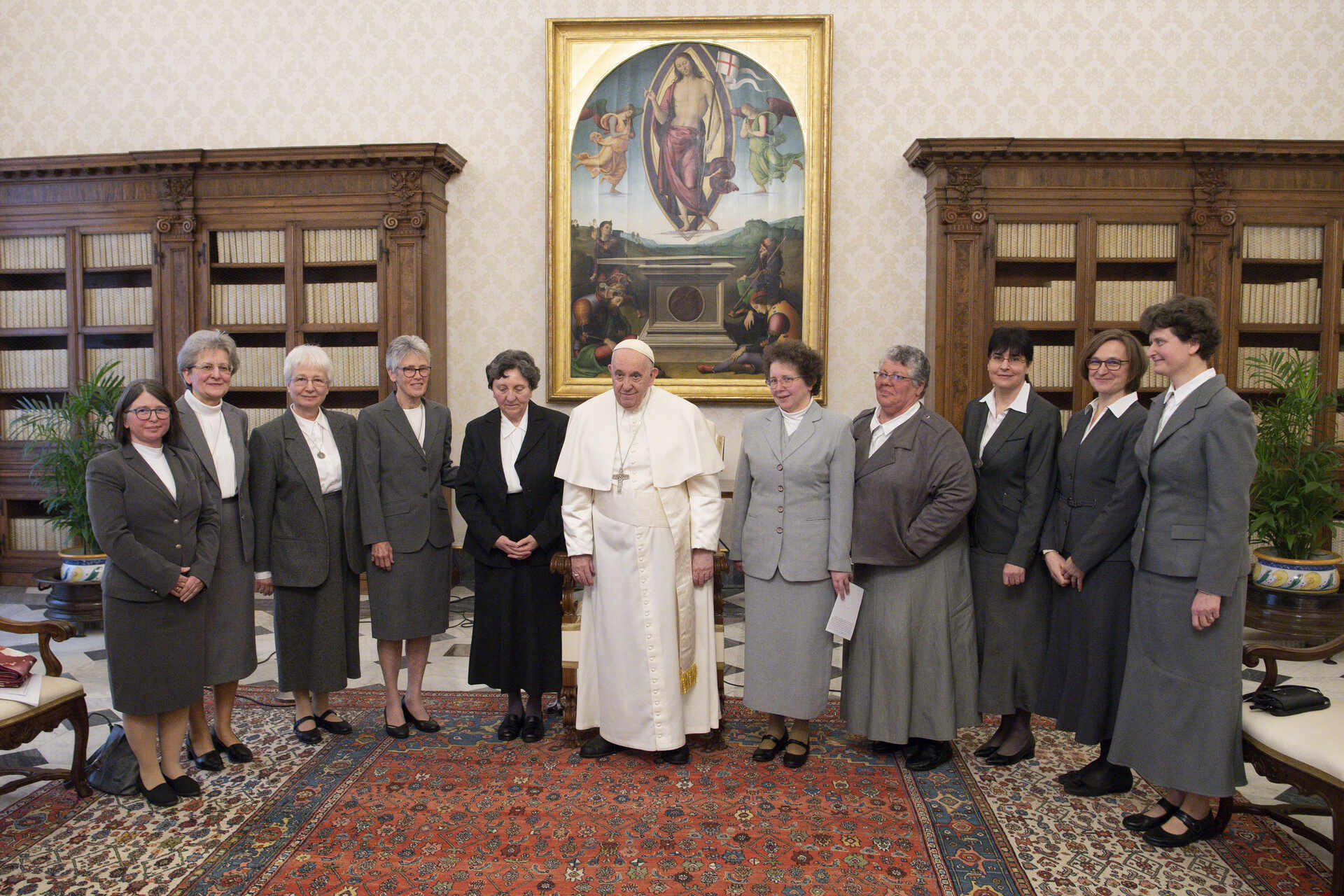 Sr. Maribeth Larkin Joins SSS Federation Leadership in Audience with Pope Francis, Launching 100th Anniversary of Our Founding